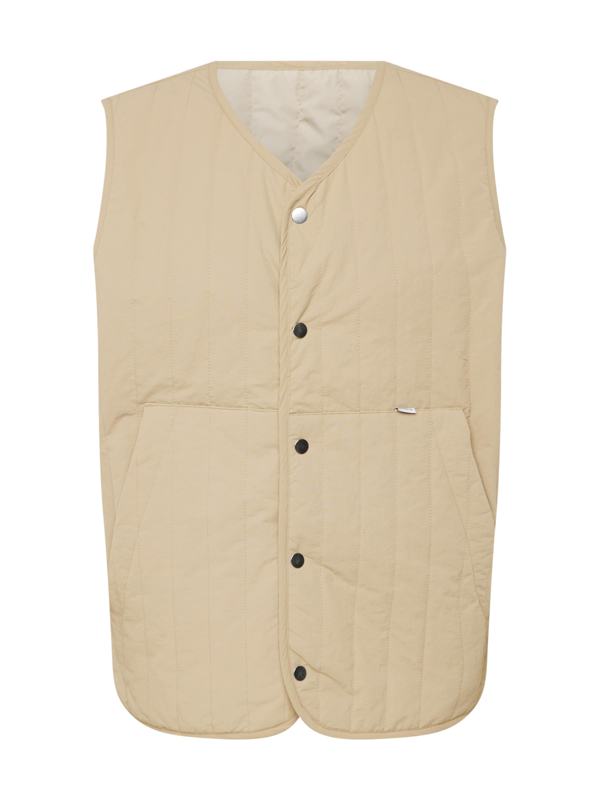 SELECTED Vest 'TIDE' in Dark beige, Item view