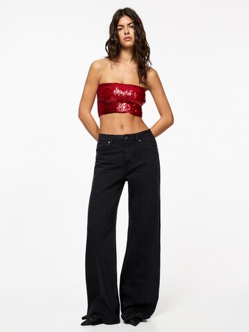 Pull&Bear Top | rdeča barva