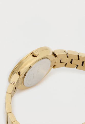 Calvin Klein - Reloj analógico 'TWISTED BEZEL' en oro: lado