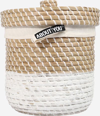 ABOUT YOU Aufbewahrungskorb 'Mother Nature small' in beige / weiß, Produktansicht