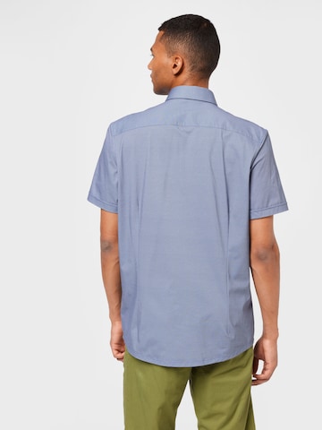 OLYMP - Ajuste estrecho Camisa en azul