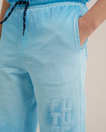 WE Fashion Regular Trousers in Blue
