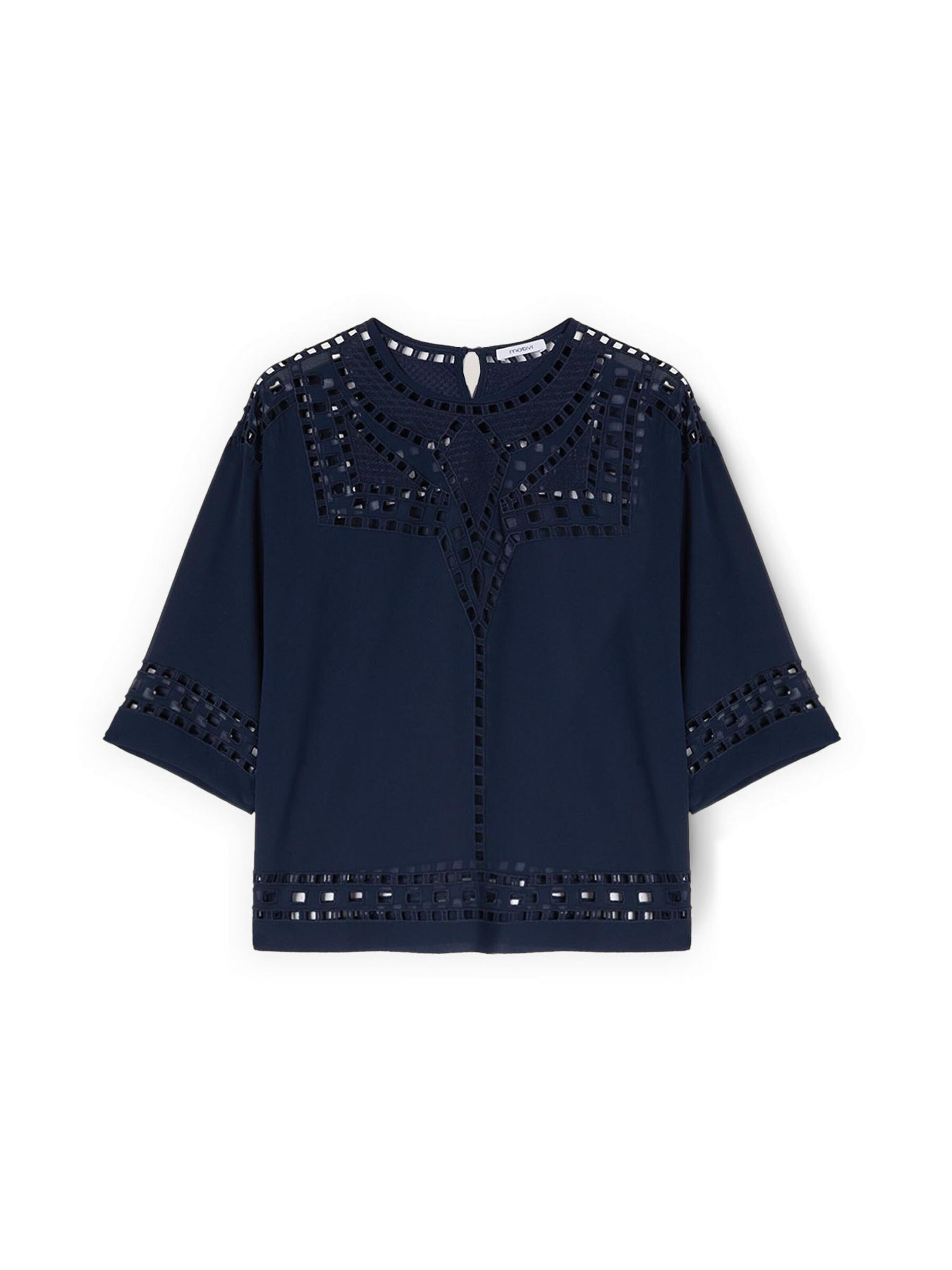 MOTIVI Blouse in Blauw: voorkant