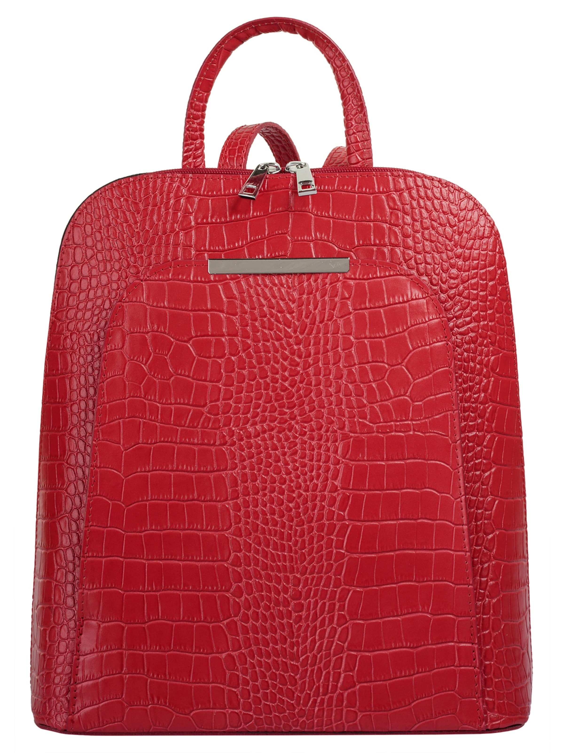 Cluty Backpack in Red: front