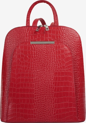 Cluty Backpack in Red: front