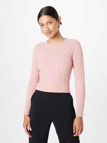 Pullover di GANT in rosa: frontale