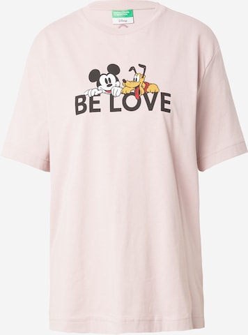 UNITED COLORS OF BENETTON T-shirt i rosa: framsida