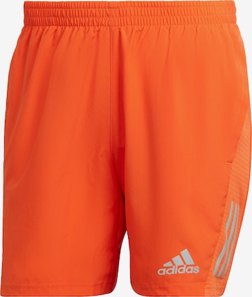 ADIDAS SPORTSWEAR Regular Workout Pants 'Own the Run' in Orange: front