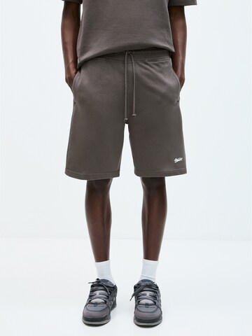 regular Pantaloni 'STWD' di Pull&Bear in grigio: frontale