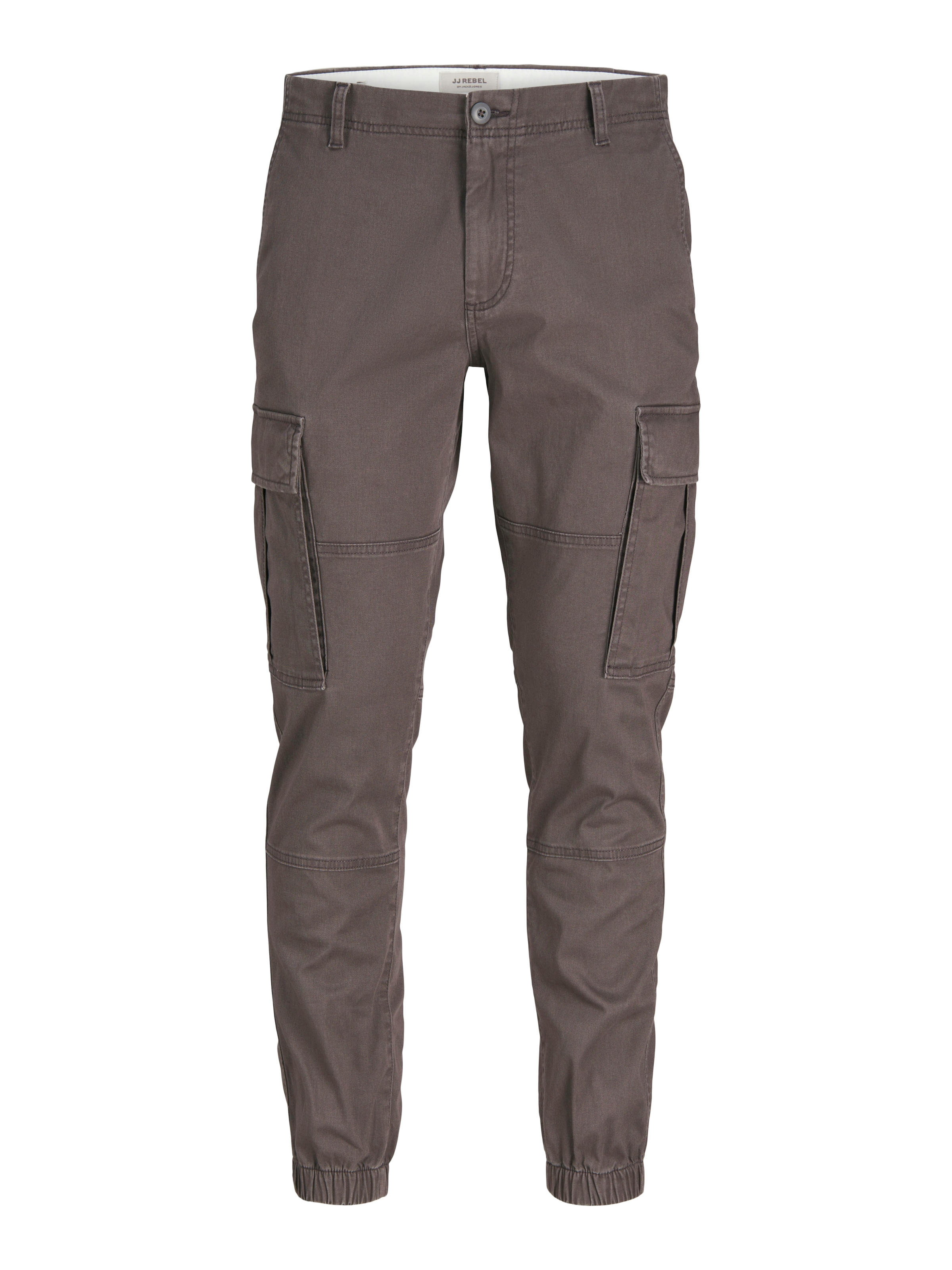 JJ Rebel Tapered Cargobyxa 'JREBMICHAEL' i grå: framsida