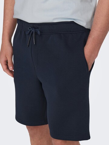 Only & Sons Loosefit Shorts 'Ceres' in Blau