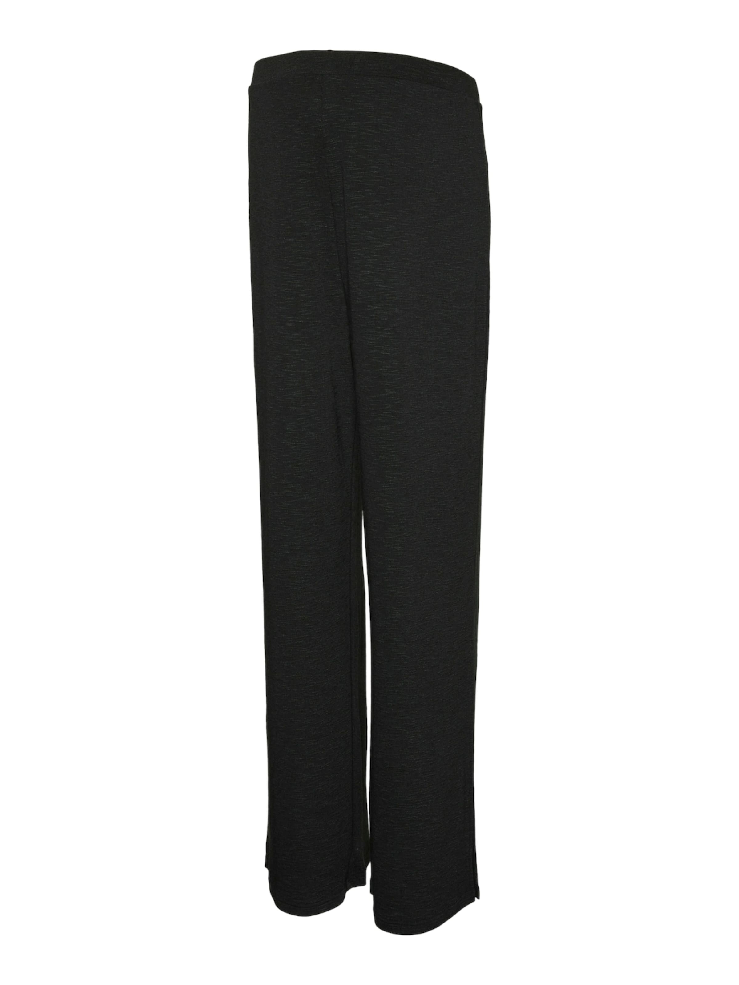 MAMALICIOUS Широки крачоли Панталон 'MLFrederikke' в черно: отпред