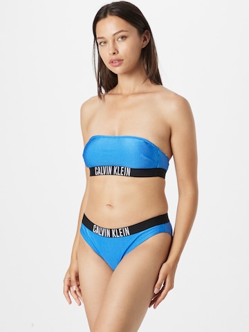 Calvin Klein Swimwear - regular Top de bikini 'Intense Power' en azul