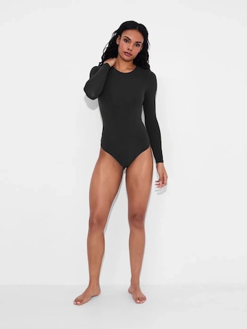 cfab Body 'Crew Neck Longsleeve Bodysuit'‌‌‌‌ in Schwarz