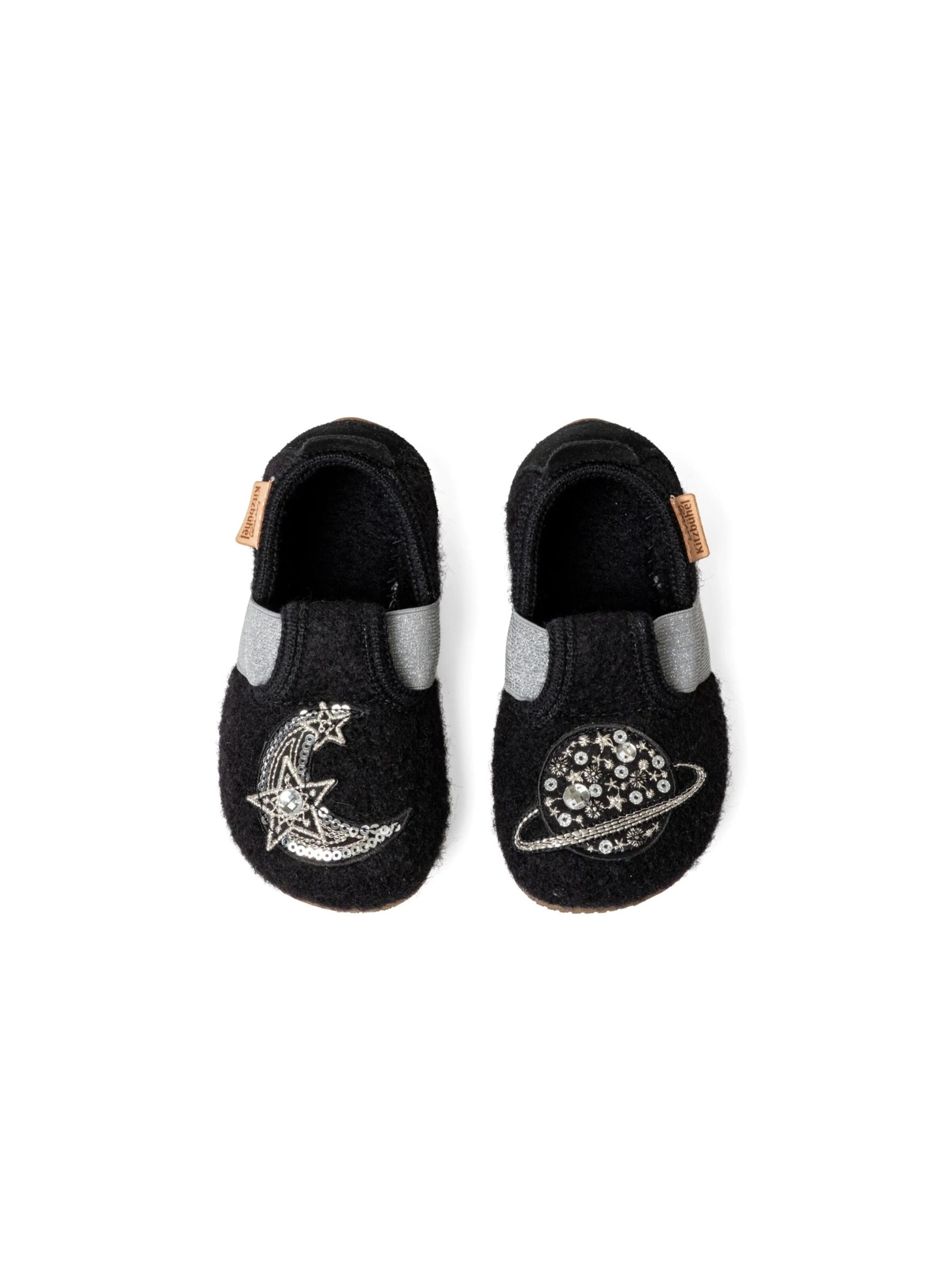Living Kitzbühel Slippers 'Magic Moon Magic Moon' in Black