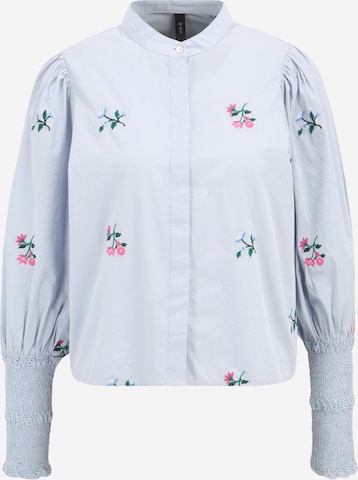 Y.A.S Petite Bluse 'JUVELA' i blå: forside