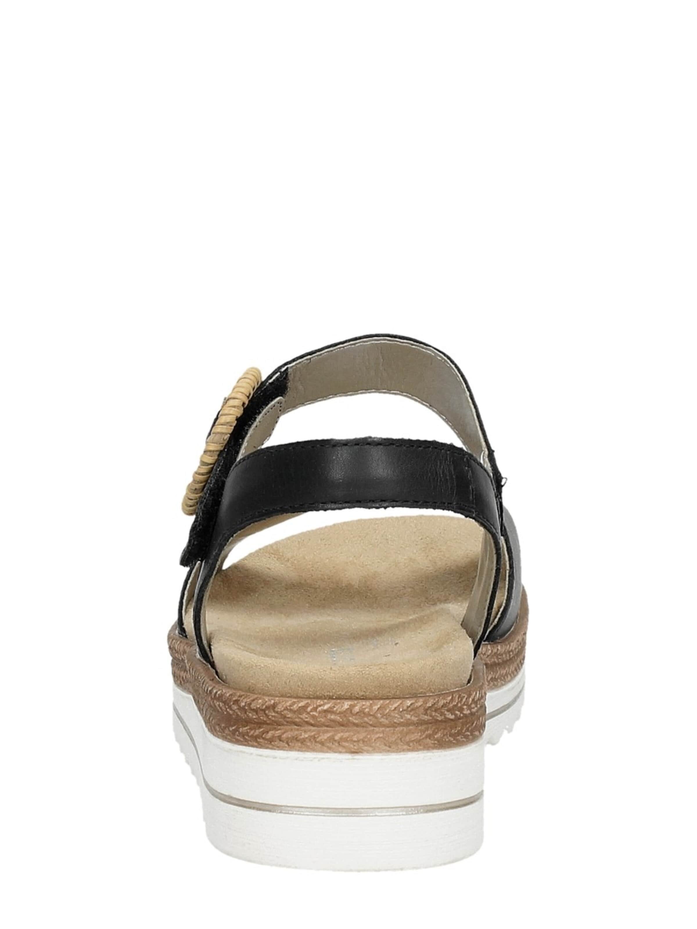 REMONTE Strap sandal in Black