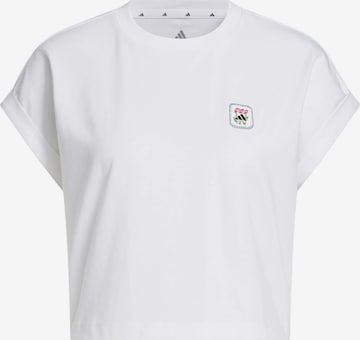 Tricou de la ADIDAS SPORTSWEAR pe alb: față