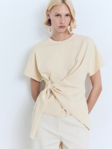 MANGO T-shirt 'LAURA-H' i vit: framsida