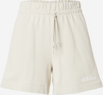 Pantaloni sportivi 'Essentials' di ADIDAS SPORTSWEAR in bianco: frontale