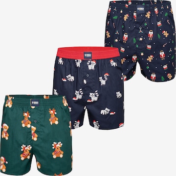 Boxers 'Christmas' Happy Shorts en mélange de couleurs : devant