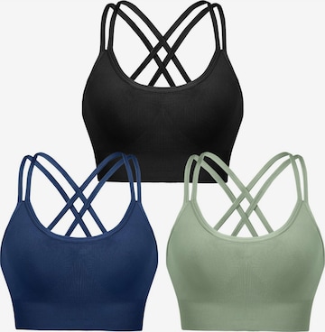 AOTTORI Sport-BH in Blau: Vorderseite