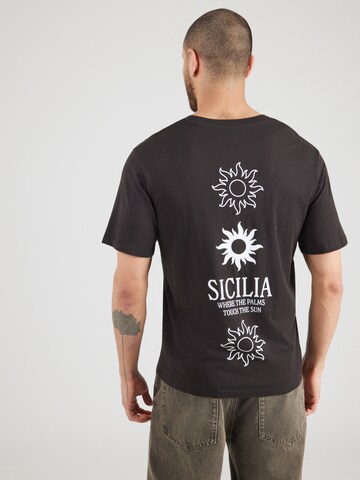 JACK & JONES Футболка 'JJCALM' в Черный: спереди