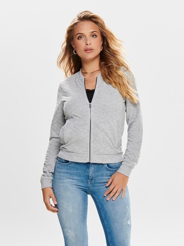 ONLY Sweatjacke 'Joyce' in Grau: predná strana