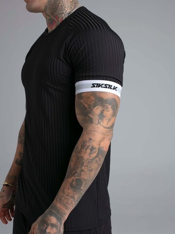 SikSilk Shirt 'Tech' in Black