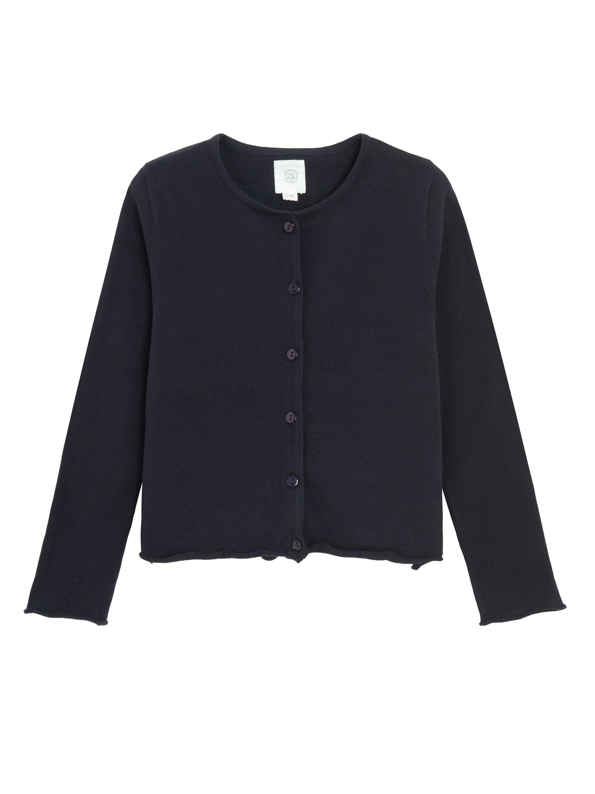 Cool Club Gebreid vest in Blauw: voorkant