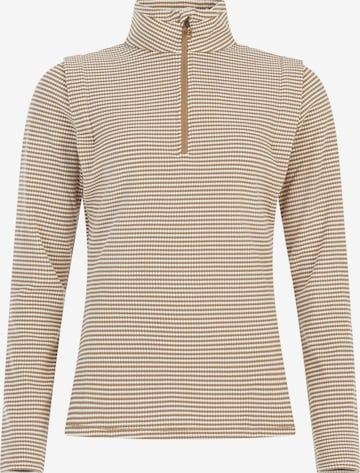 PROTEST Sportief sweatshirt 'PRTIVORY' in Bruin: voorkant