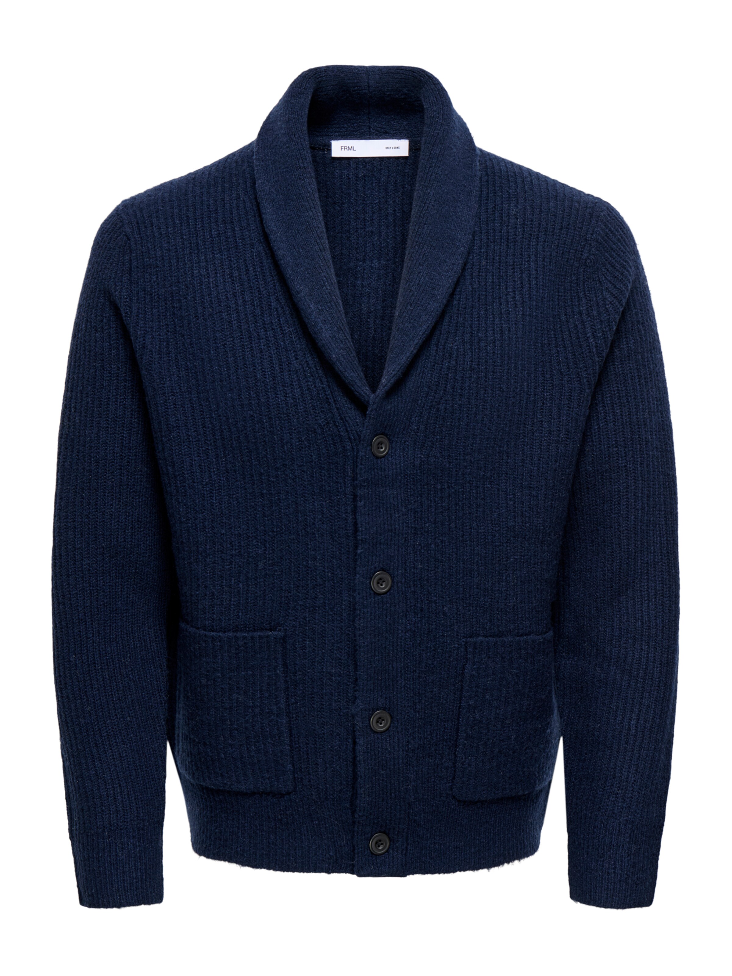 Only & Sons Knit cardigan 'ONSSKY' in Blue: front