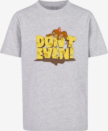 ABSOLUTE CULT Shirt 'Tom And Jerry - Don't Even' in Grey: front