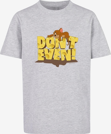 ABSOLUTE CULT Shirt 'Tom And Jerry - Don't Even' in Grey: front