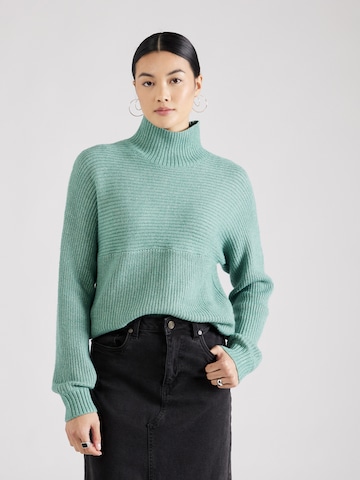 QS Пуловер в зелено: отпред
