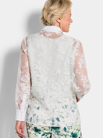 Goldner Blouse in Wit