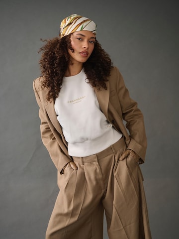 I want the moon Sweatshirt 'Champagne Problems' in Beige