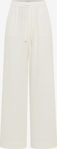 MUSTANG Loose fit Pants 'Lacey ' in White: front