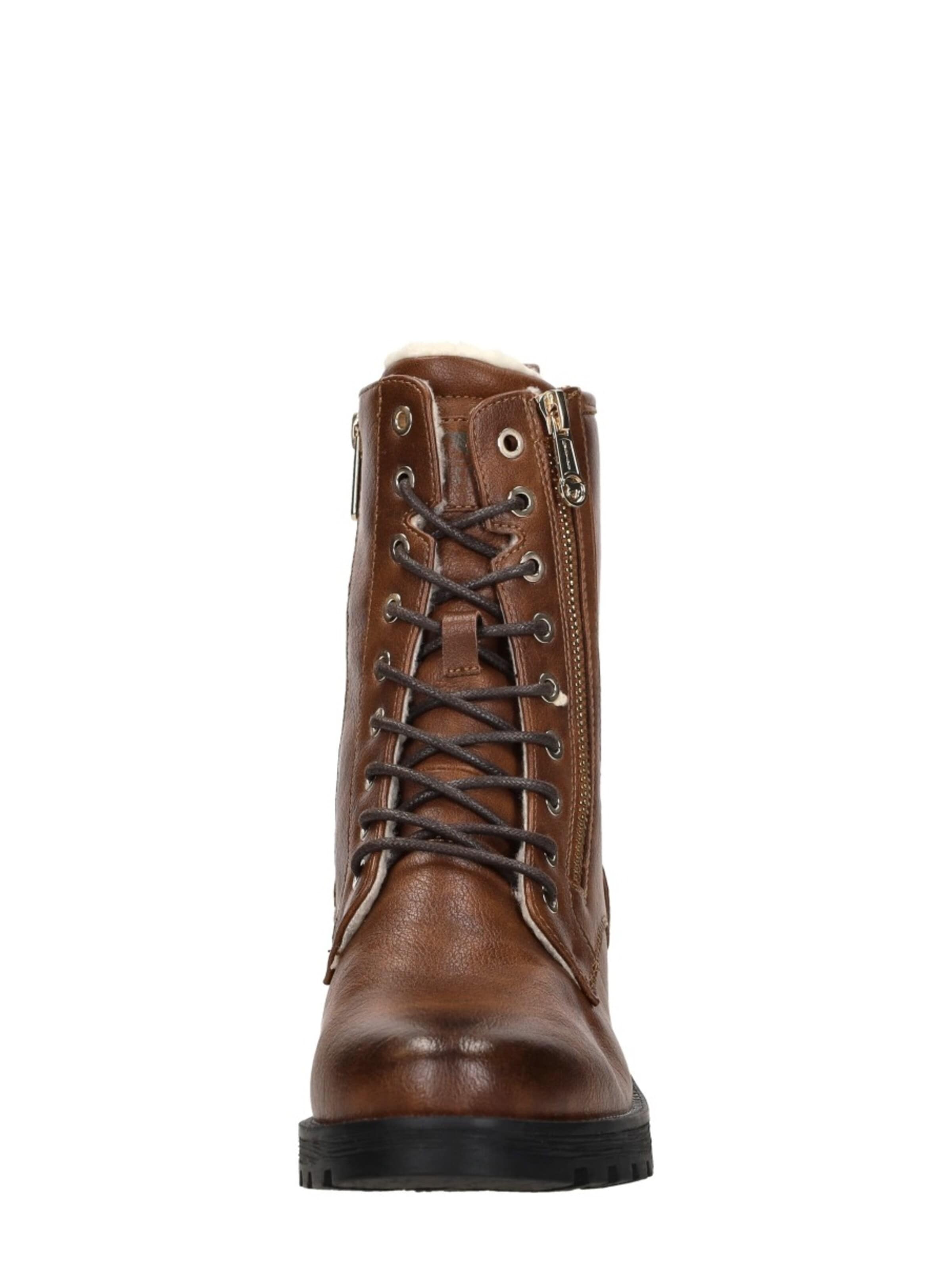Chaussure à lacets 'Veterschoenen Hoog' MUSTANG en marron
