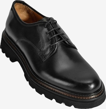 Desa - Zapatos con cordón 'Lässige Spitze' en negro: frente