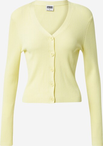 Cardigan Urban Classics en jaune : devant