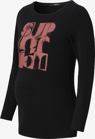 Supermom Shirt 'Cortez' in Zwart: voorkant
