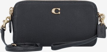 COACH - Mala de ombro em preto: frente