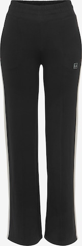 Regular Pantalon de sport LASCANA ACTIVE en noir : devant