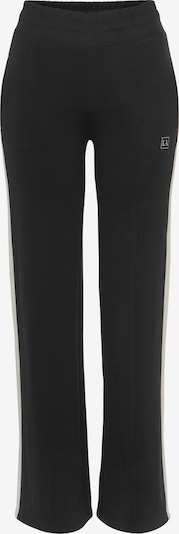 Pantaloni sport LASCANA ACTIVE pe negru / alb, Vizualizare produs