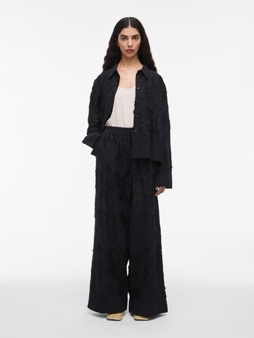 Wide Leg Pantalon ROUGE EDIT en noir