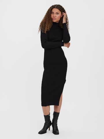 VERO MODA Knitted dress 'WILLOW' in Black: front