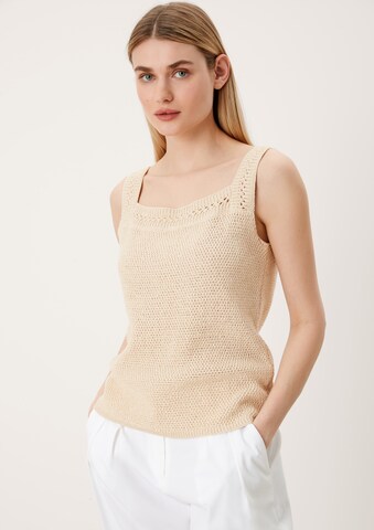 s.Oliver BLACK LABEL Stricktop in Beige: predná strana