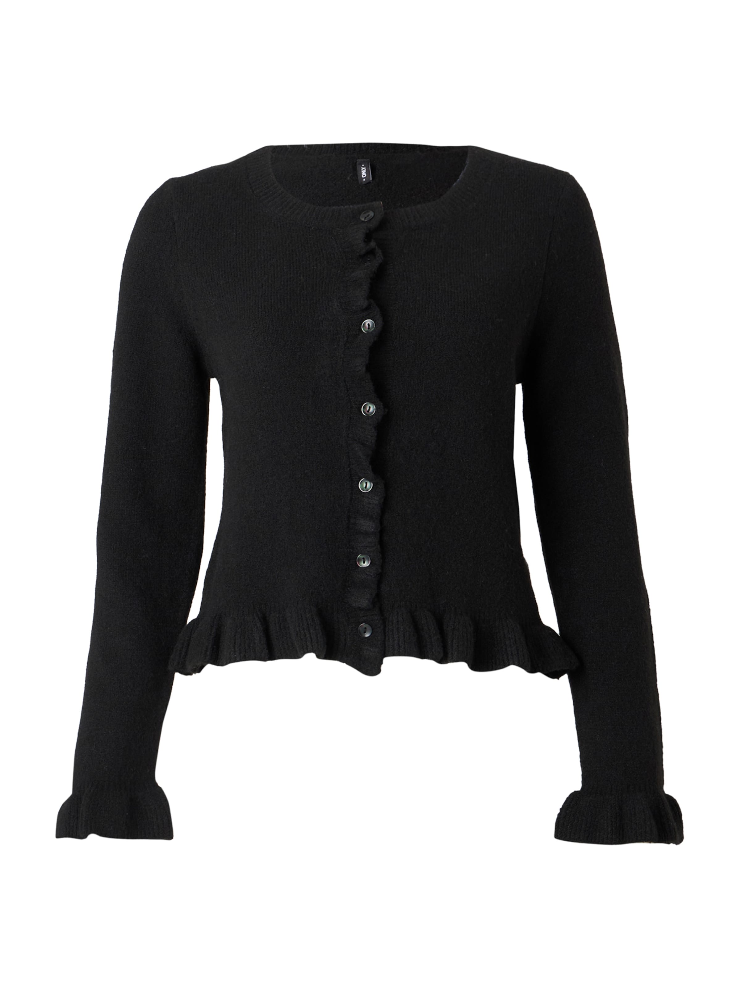 ONLY Knit Cardigan 'ONLRIMA' in Black: front