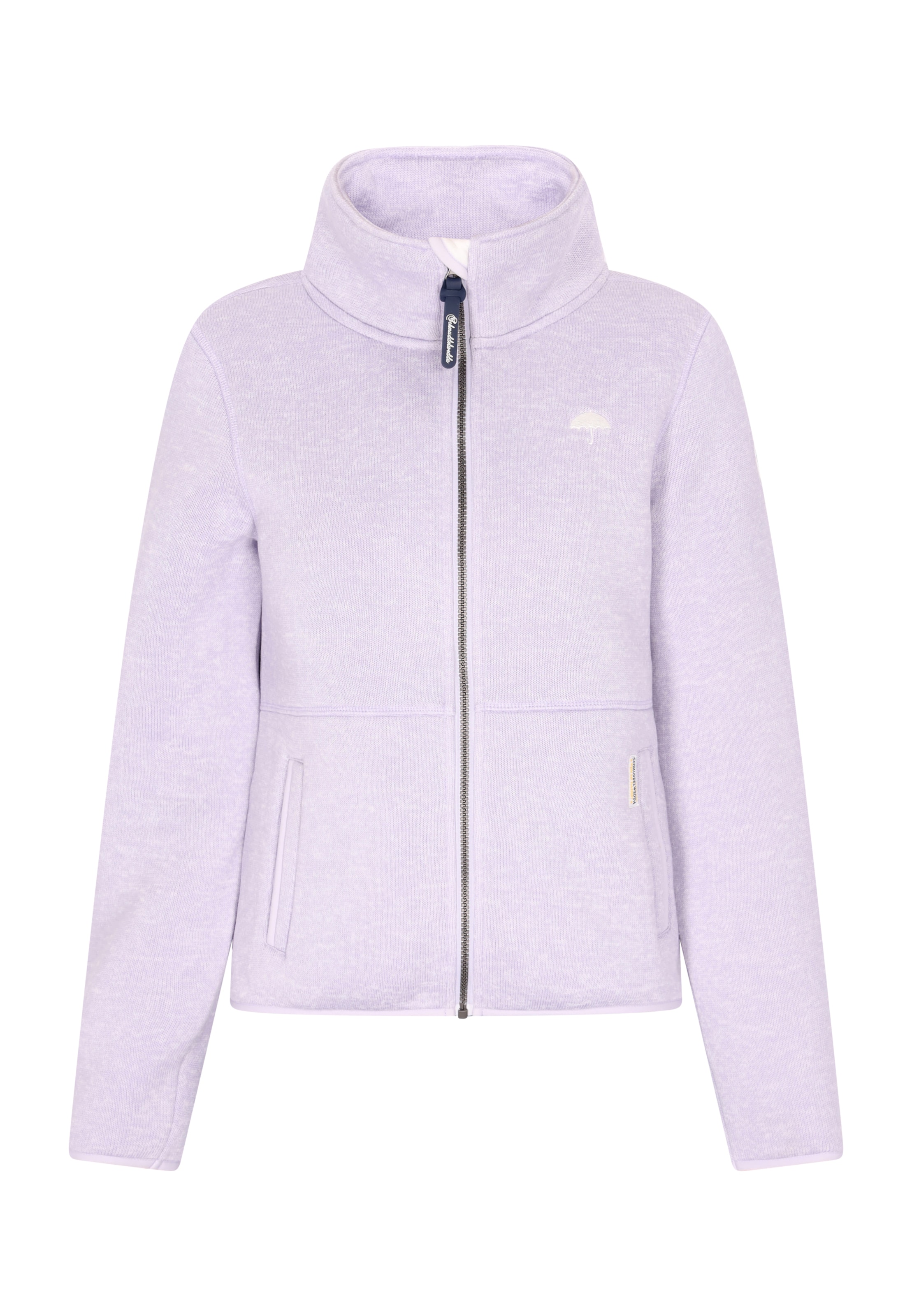 Schmuddelwedda Fleecejacke in Lila: Vorderseite